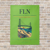 Thumbnail for Hercilio Luz International Airport FLN — Florianopolis vertical canvas print - no frame - light green background