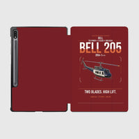 Thumbnail for Bell 205A-1++ design on dark red samsung tablet tablet case
