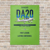 Thumbnail for Diamond DA20 vertical canvas print - no frame - light green background