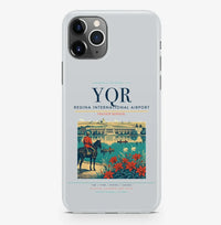 Thumbnail for Regina Airport (YQR) design on light gray iPhone 16 Pro MagSafe case