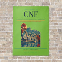 Thumbnail for Tancredo Neves International Airport CNF — Belo Horizonte vertical canvas print - no frame - light green background