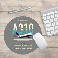 Thumbnail for Airbus A310-200P2F design on gray round mouse pad