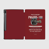 Thumbnail for PW4000-100 design on dark red samsung tablet tablet case