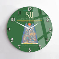 Thumbnail for Sarajevo International Airport SJJ Wall-Clock No-Frame - Green