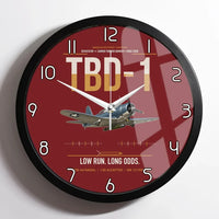 Thumbnail for TBD-1 Devastator design on dark red framed wall clock