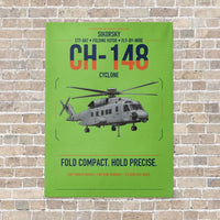 Thumbnail for Sikorsky CH-148 Cyclone vertical canvas print - no frame - light green background