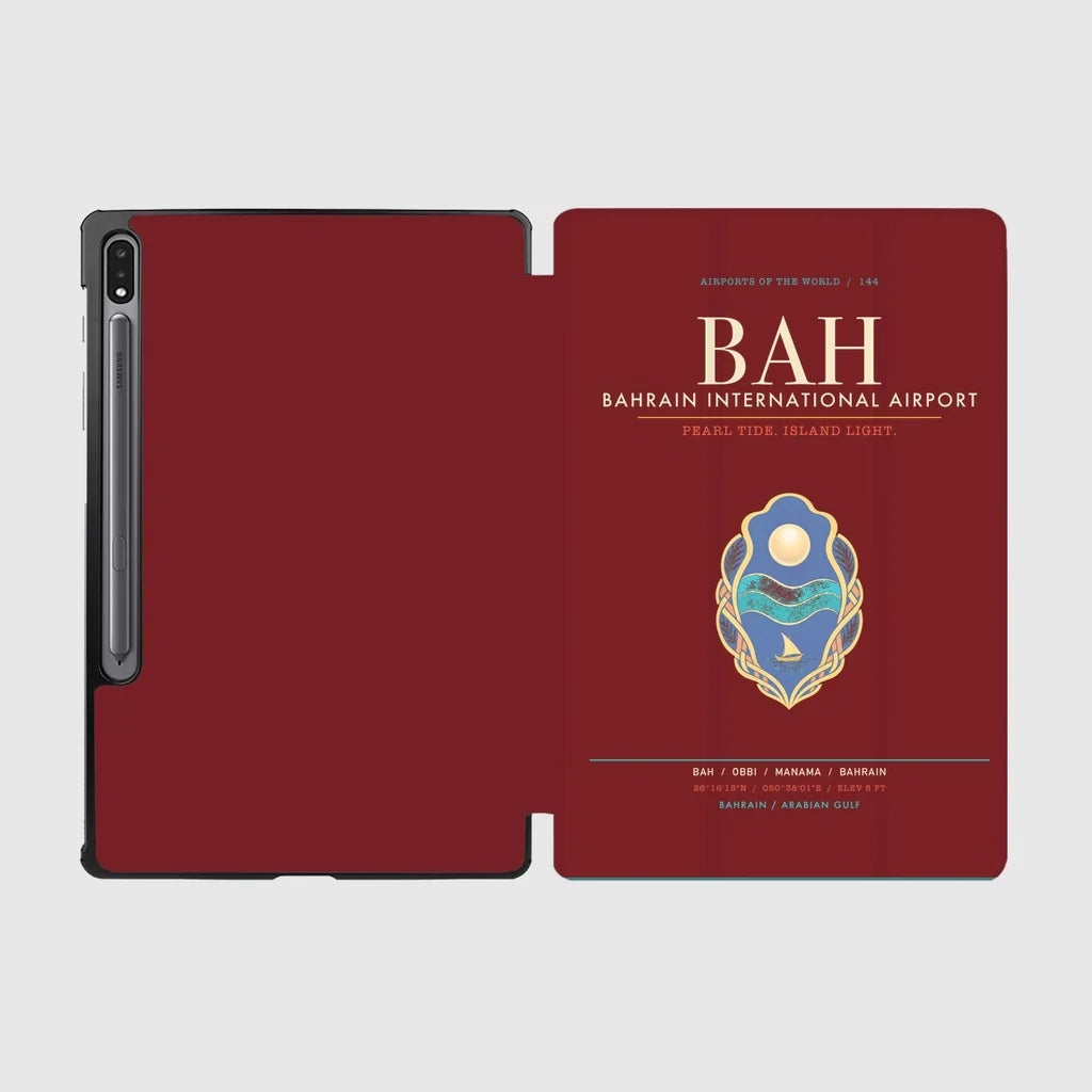 Bahrain International Airport BAH - Island Pearl Current - Dark Red