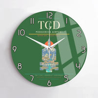 Thumbnail for Podgorica Airport TGD Wall-Clock No-Frame - Green