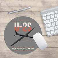 Thumbnail for U-2S Dragon Lady design on gray round mouse pad