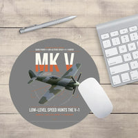 Thumbnail for Hawker Tempest Mk V design on gray round mouse pad