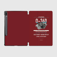 Thumbnail for O-360 design on dark red samsung tablet tablet case