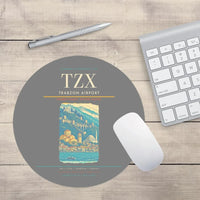 Thumbnail for Trabzon Airport (TZX) design on gray round mouse pad