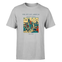 Thumbnail for VINTAGE G4121 - The Jet Set Arrival - Premium T-Shirt design on lightgray premium t shirt
