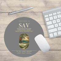 Thumbnail for Savannah-Hilton Head International Airport (SAV) design on gray round mouse pad