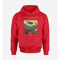Thumbnail for VINTAGE G4445 - The Grape Harvest Hop - Premium Hoodie design on red premium