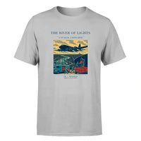 Thumbnail for VINTAGE G4152 - The River Of Lights - Premium T-Shirt design on lightgray premium t shirt