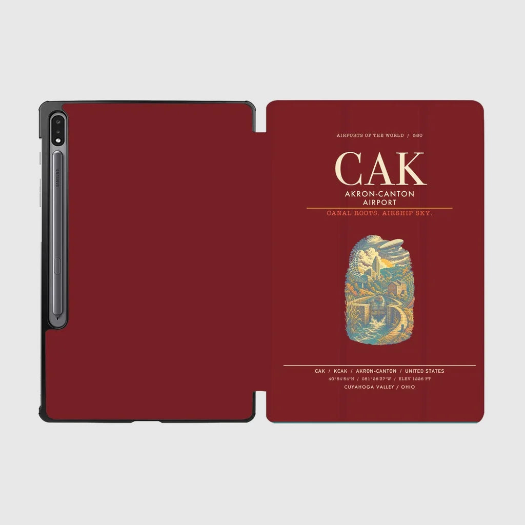 Akron-Canton Airport CAK - Dark Red
