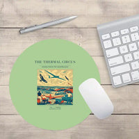 Thumbnail for VINTAGE G4474 - The Thermal Circus - Designed Mouse Pads design on lightgreen round