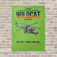 Thumbnail for Leonardo AW159 Wildcat HMA2 vertical canvas print - no frame - light green background