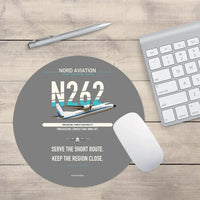 Thumbnail for Nord 262A design on gray round mouse pad