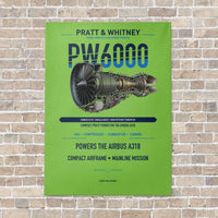 Thumbnail for PW6000 vertical canvas print - no frame - light green background