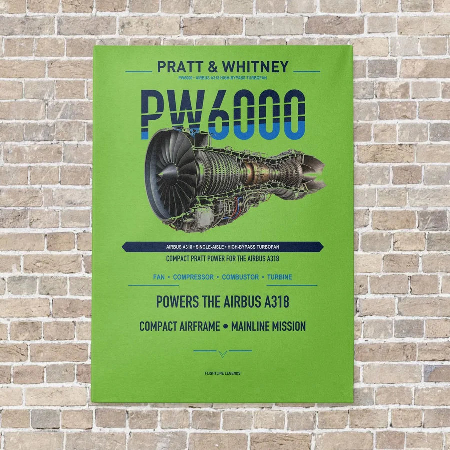 PW6000 vertical canvas print - no frame - light green background