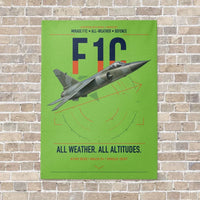 Thumbnail for Dassault Mirage F1C vertical canvas print - no frame - light green background