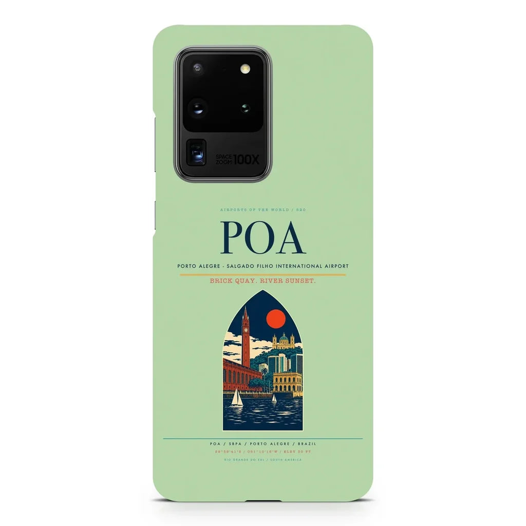 Porto Alegre - Salgado Filho International Airport POA Samsung Case - Light Green