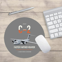 Thumbnail for Kawasaki C-2 design on gray round mouse pad
