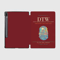 Thumbnail for Detroit Metropolitan Wayne County Airport DTW - Dark Red