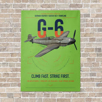 Thumbnail for Messerschmitt Bf 109G-6 vertical canvas print - no frame - light green background