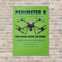 Thumbnail for Skyfront Perimeter 8 vertical canvas print - no frame - light green background