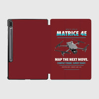 Thumbnail for DJI Matrice 4E design on dark red samsung tablet tablet case