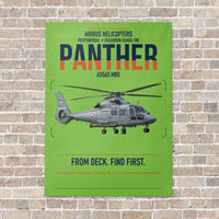 Thumbnail for Airbus Helicopters AS565 MBe Panther vertical canvas print - no frame - light green background