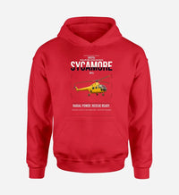 Thumbnail for Bristol Sycamore HR14 design on red double-side hoodie, single-side print