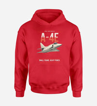 Thumbnail for A-4E Skyhawk design on red double-side hoodie