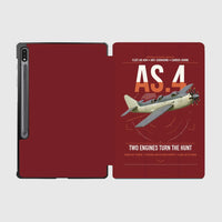 Thumbnail for Fairey Gannet AS.4 design on dark red samsung tablet tablet case