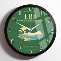 Thumbnail for Entebbe International Airport EBB Wall-Clock Framed - Green
