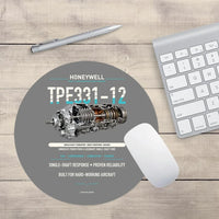 Thumbnail for TPE331-12 design on gray round mouse pad