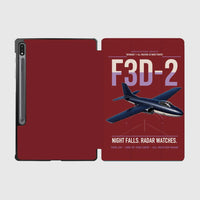 Thumbnail for F3D-2 Skyknight design on dark red samsung tablet tablet case