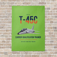 Thumbnail for T-45C Goshawk vertical canvas print - no frame - light green background