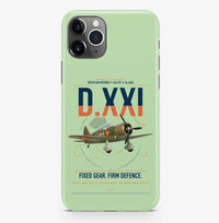 Thumbnail for Fokker D.XXI — Dutch LVA aircraft 221 design on light green magsafe iphone case, for iPhone Pro Max