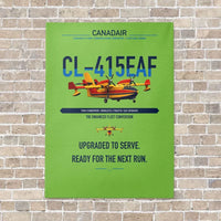 Thumbnail for Canadair CL-415EAF vertical canvas print - no frame - light green background