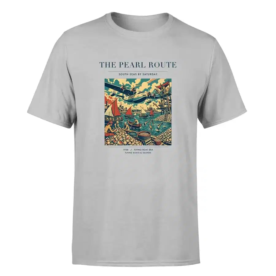 VINTAGE G4072 - The Pearl Route - Premium T-Shirt design on lightgray premium t shirt