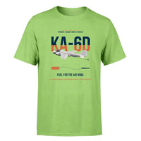 Thumbnail for KA-6D Intruder design on light green double-side t-shirt, single-side print