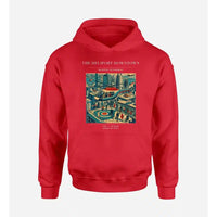 Thumbnail for VINTAGE G4127 - The Heliport Downtown - Premium Hoodie design on red premium