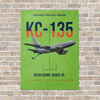 Thumbnail for KC-135 STRATOTANKER vertical canvas print - no frame - light green background