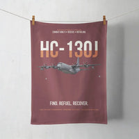 Thumbnail for HC-130J COMBAT KING II design on dark red towel