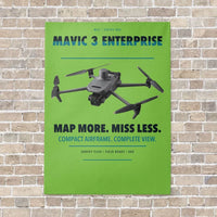 Thumbnail for DJI Mavic 3 Enterprise vertical canvas print - no frame - light green background