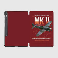 Thumbnail for Hawker Tempest Mk V design on dark red samsung tablet tablet case